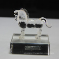 Figurines de cheval en verre cristal vente chaude